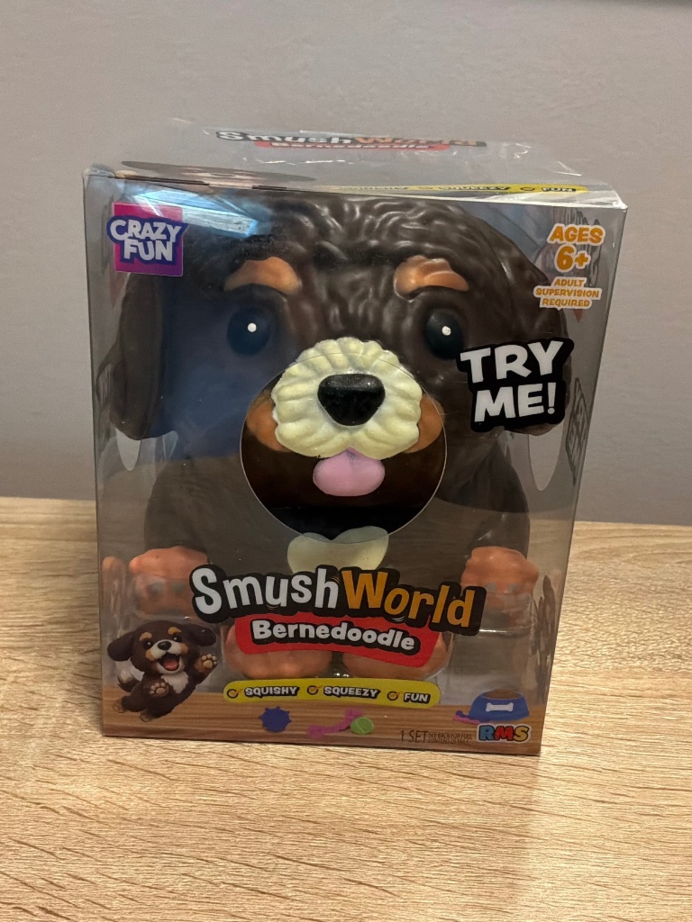 SmushWorld Bernedoodle Squishy